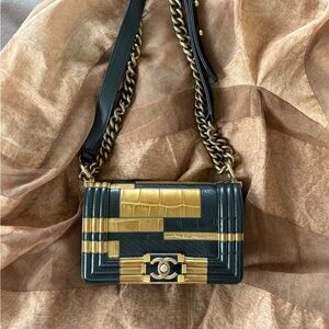 CHANEL Patchwork LeBoy Flap Bag Small